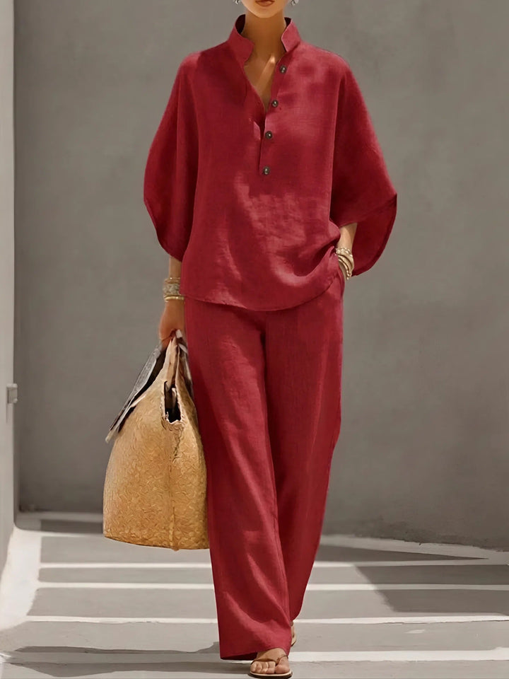 Elena™ | Casual Set in Cotton and Linen