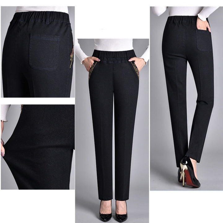 Estelle™ – Women's Jeans with Side Pockets and Elastic Waist