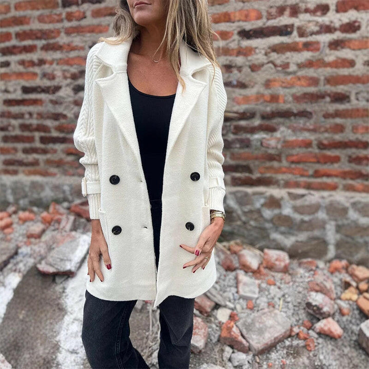 Harper™ | Double-Breasted Mid-Length Coat