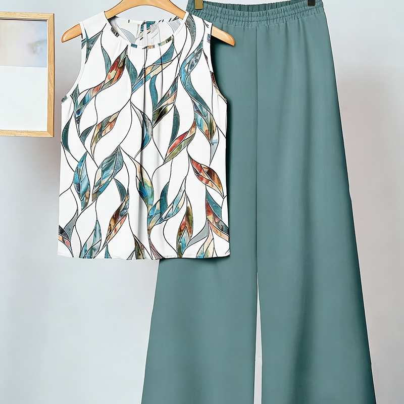 Gwen™ - Elegant Two Piece Print Set