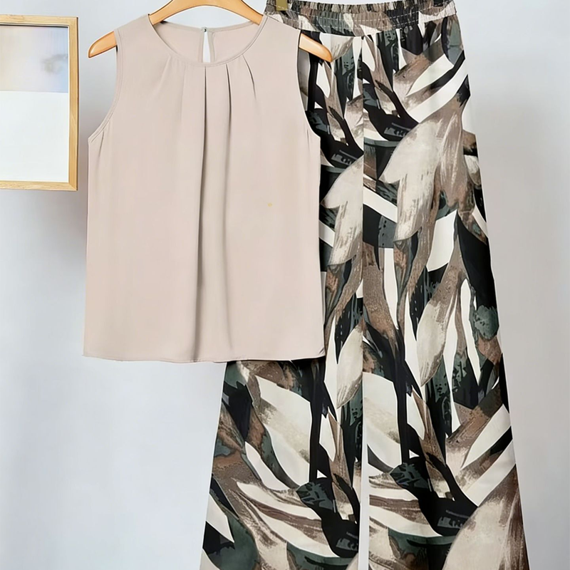 Gwen™ - Elegant Two Piece Print Set