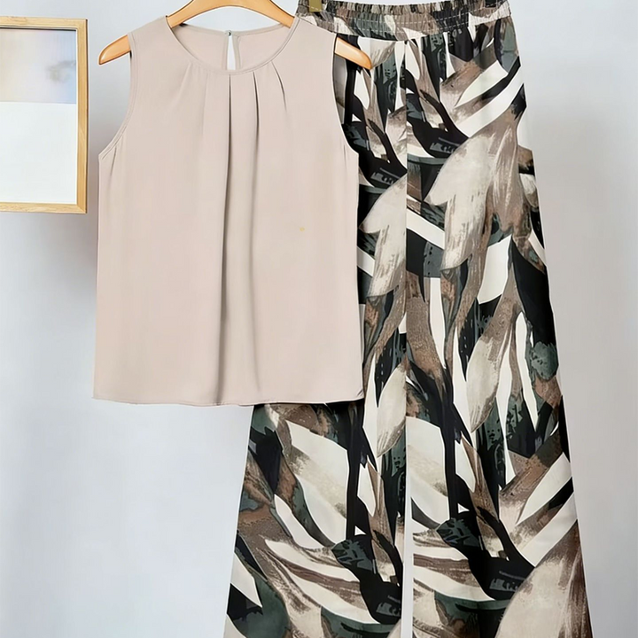 Gwen™ - Elegant Two Piece Print Set